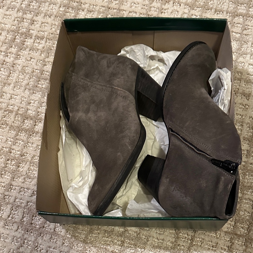 Stylish Paul Green Gray Ankle Boots